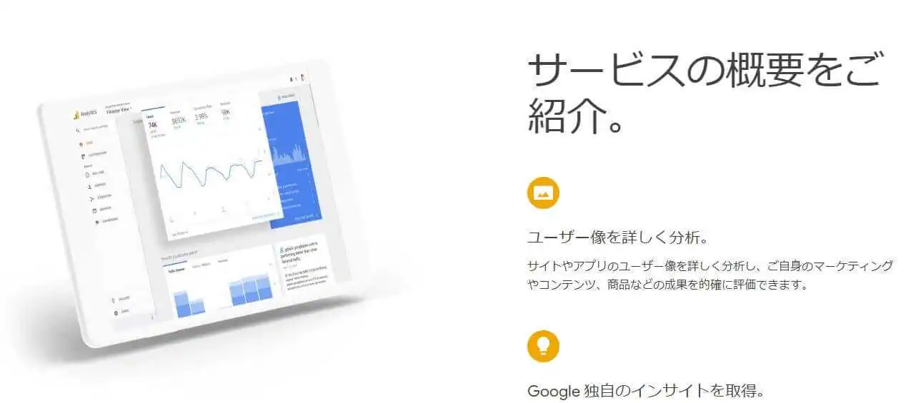 Googleanalyticsのスクリーンショット