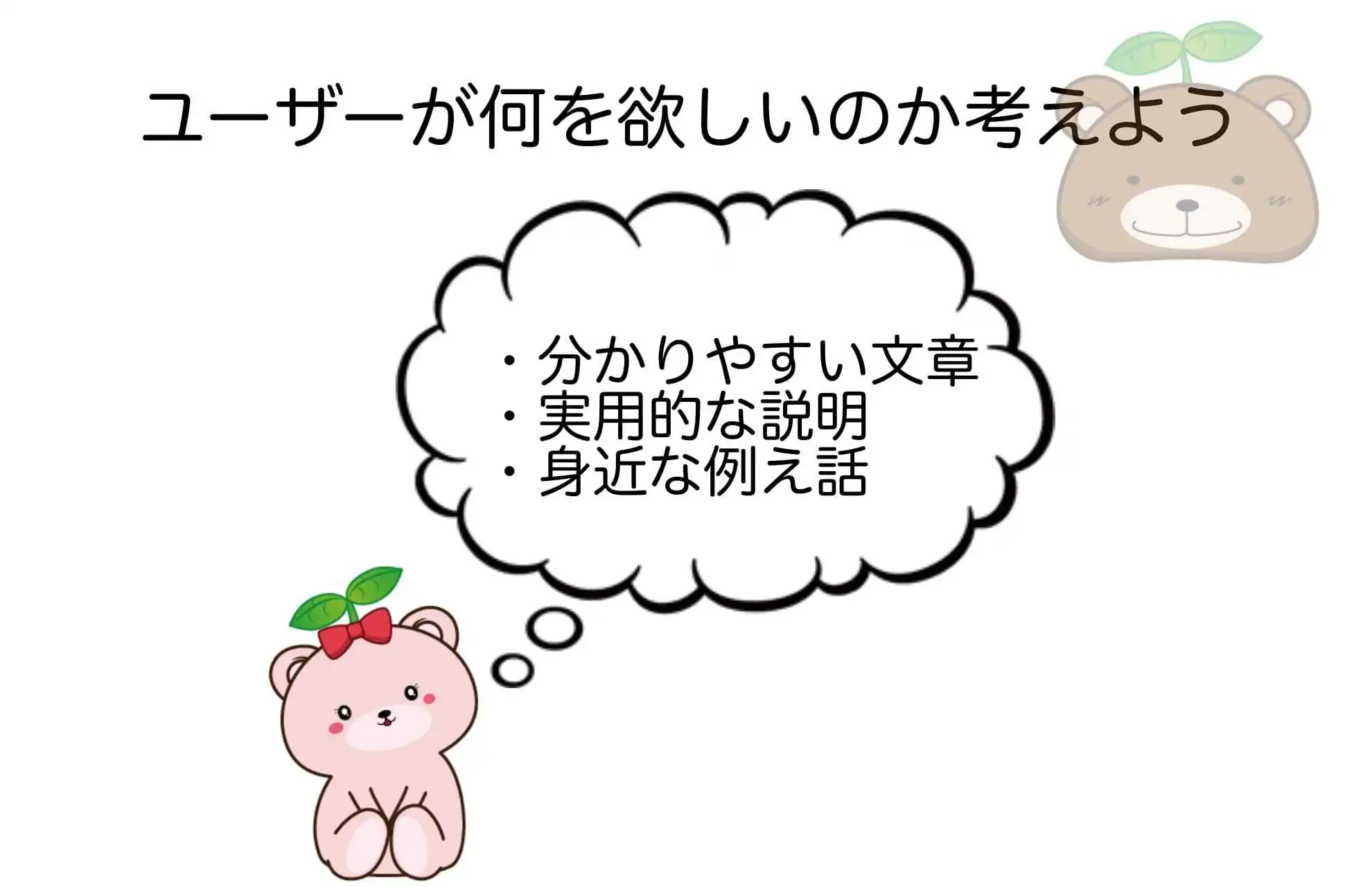 ユーザーを考えよう