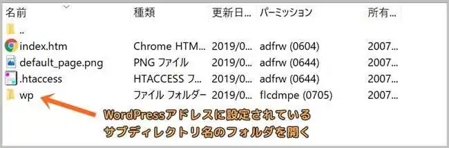 WordPress_サブディレクトリ