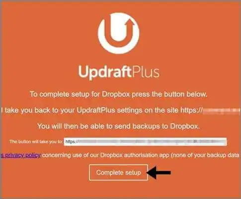 UpdraftPlus_Dropbox_連携
