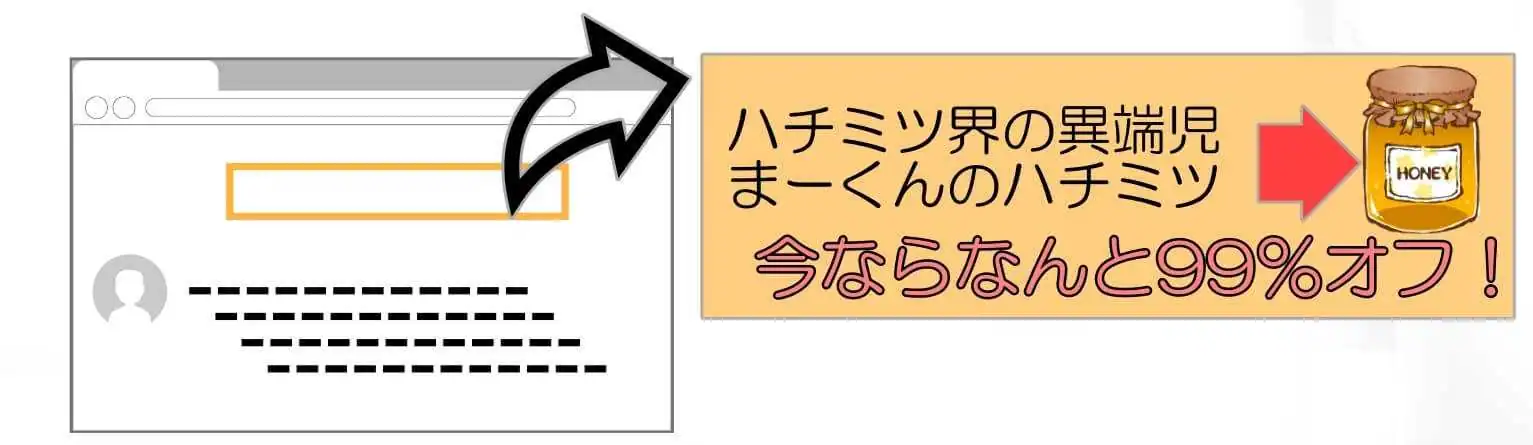 バナー広告の例