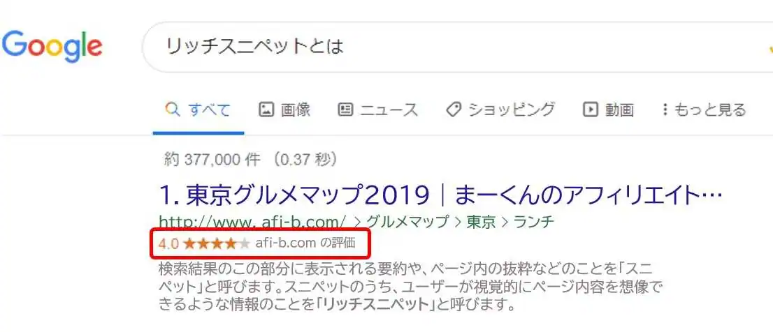 リッチスニペット＿評価