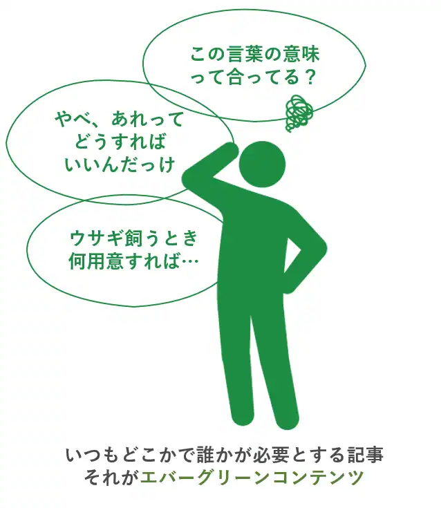 いつもどこかで誰かが必要としている記事＿エバーグリーンコンテンツ