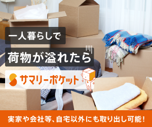 ひとり暮らしで荷物が溢れたらサマリーポケット