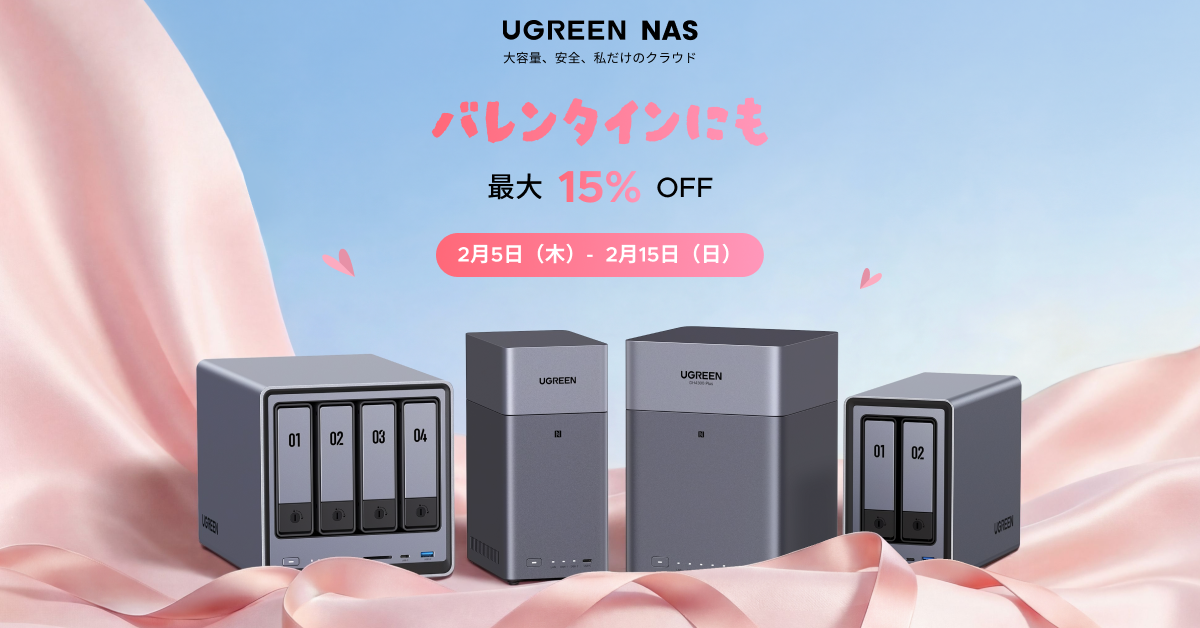 NAS UGREEN バレンタインデーセール2