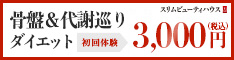 【ボディ】骨盤＆代謝巡りダイエットSpecial体験　1回90分　5,000円