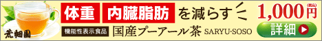 国産プーアール茶　茶流痩々