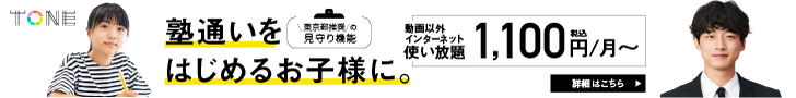 ギガ不安なし！で使える格安スマホ　AIで安心安全を守る【トーンモバイル】